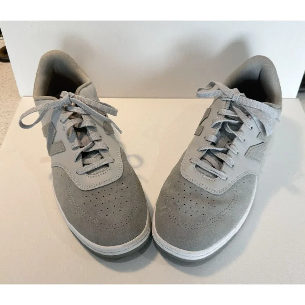 New Balance BB80GG1 Shoes Men's 12 Leather Low Top Sneakers Gray